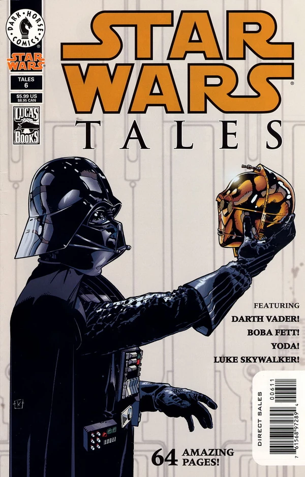 Обложка выпуска #6 Star Wars Tales 6, 20 дек 2000.