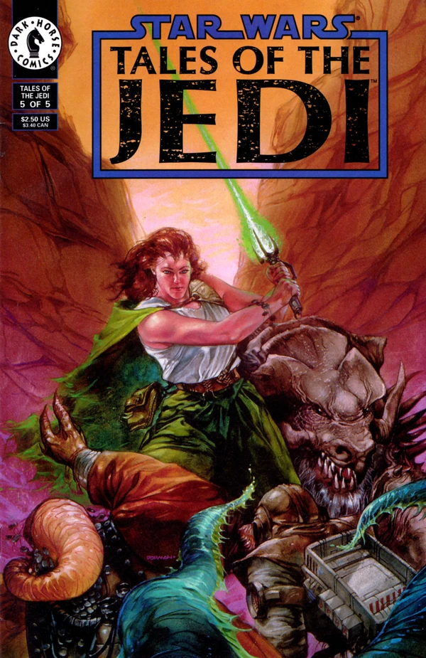 Обложка выпуска #5 Tales of the Jedi 5, 15 фев 1994.
