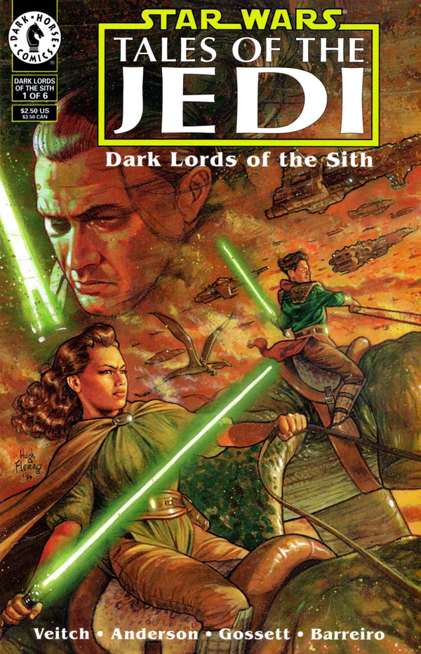 Обложка выпуска #1 Tales of the Jedi – Dark Lords of the Sith 1, 4 окт 1994.