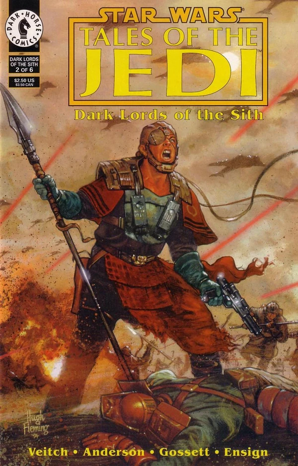 Обложка выпуска #2 Tales of the Jedi – Dark Lords of the Sith 2, 8 ноя 1994.