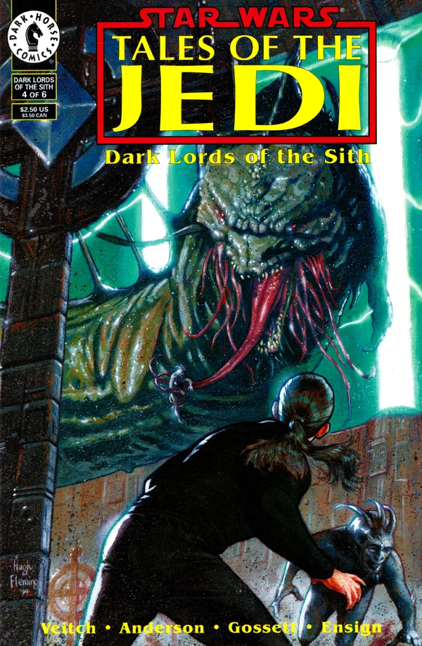 Обложка выпуска #4 Tales of the Jedi – Dark Lords of the Sith 4, 10 янв 1995.