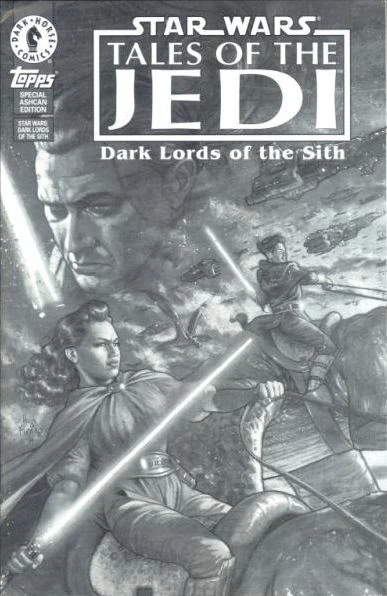 Обложка выпуска «Tales of the Jedi: Dark Lords of the Sith Special Ashcan Edition», окт 1994.