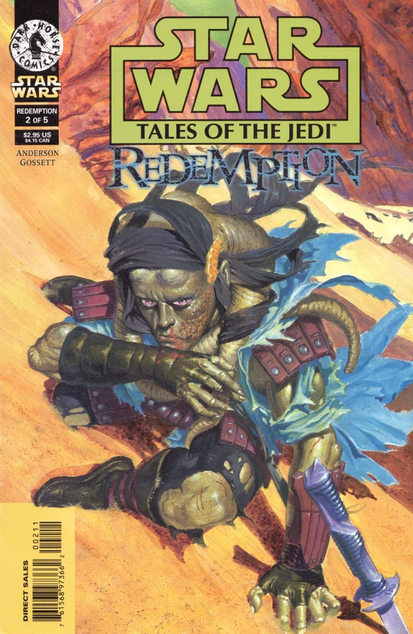 Обложка выпуска #2 Tales of the Jedi – Redemption 2, 26 авг 1998.
