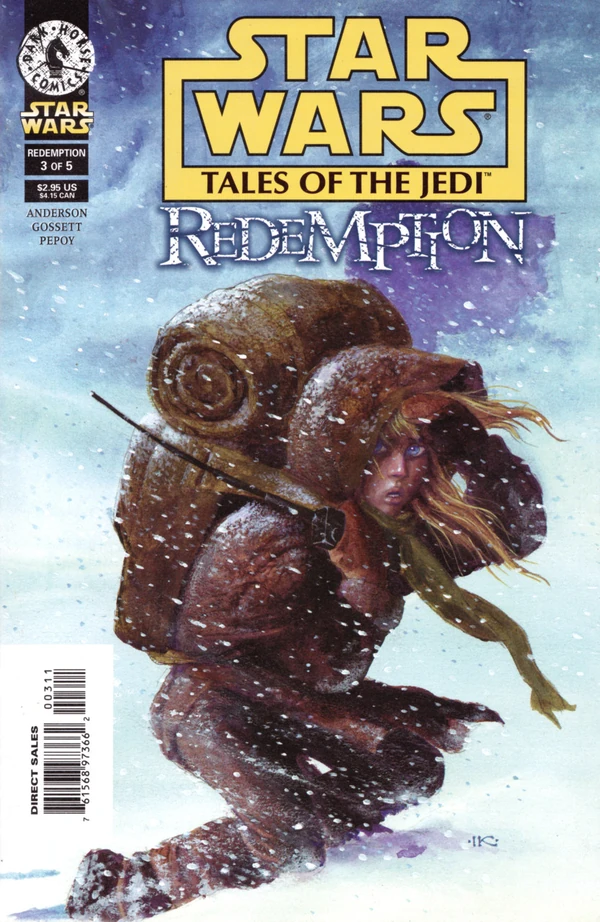 Обложка выпуска #3 Tales of the Jedi – Redemption 3, 23 сен 1998.