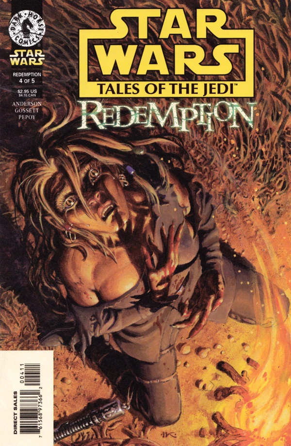 Обложка выпуска #4 Tales of the Jedi – Redemption 4, 28 окт 1998.