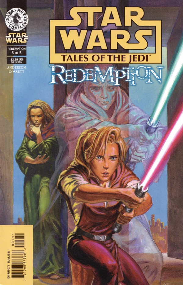 Обложка выпуска #5 Tales of the Jedi – Redemption 5, 25 ноя 1998.