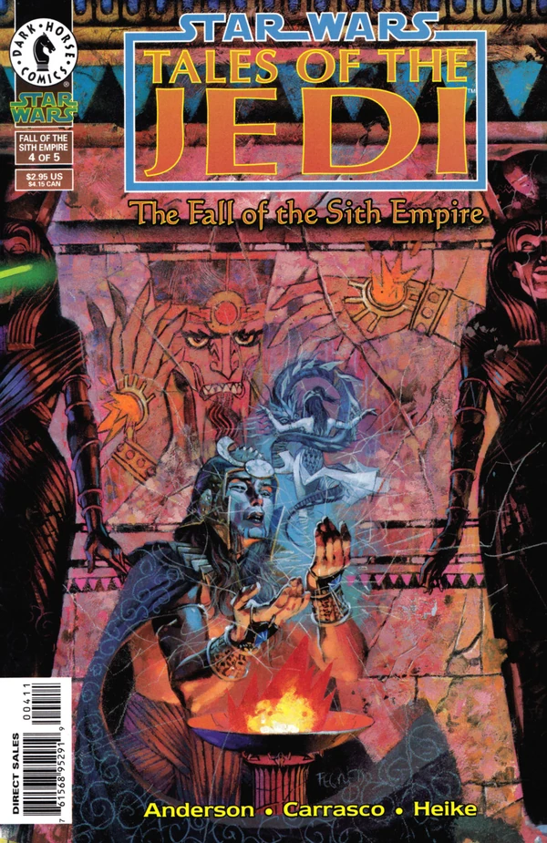 Обложка выпуска #4 Tales of the Jedi – The Fall of the Sith Empire 4, 17 сен 1997.