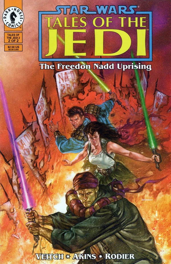 Обложка выпуска #2 Tales of the Jedi – The Freedon Nadd Uprising 2, 6 сен 1994.