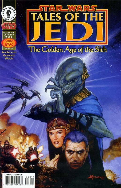 Обложка выпуска #0 Tales of the Jedi – The Golden Age of the Sith 0, 31 июл 1996.