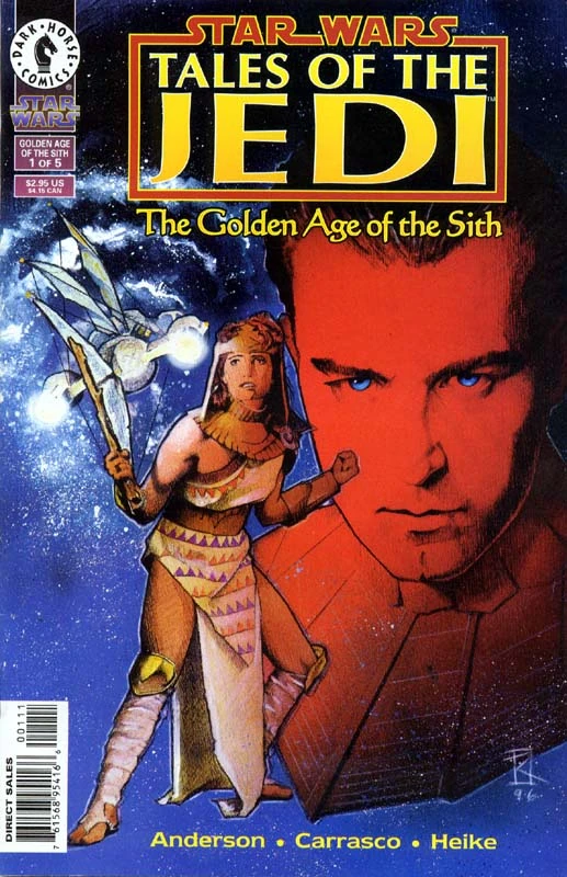 Обложка выпуска #1 Tales of the Jedi – The Golden Age of the Sith 1, 9 окт 1996.