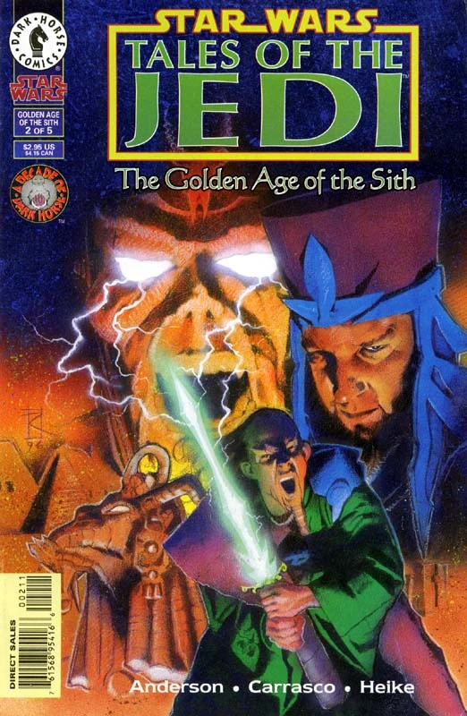 Обложка выпуска #2 Tales of the Jedi – The Golden Age of the Sith 2, 13 ноя 1996.