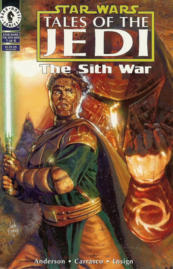 Обложка выпуска #1 Tales of the Jedi – The Sith War 1, 15 авг 1995.