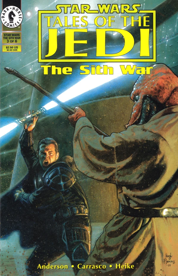 Обложка выпуска #3 Tales of the Jedi – The Sith War 3, 17 окт 1995.