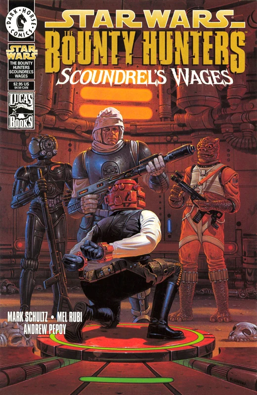 Обложка выпуска «The Bounty Hunters: Scoundrel's Wages», 8 сен 1999.