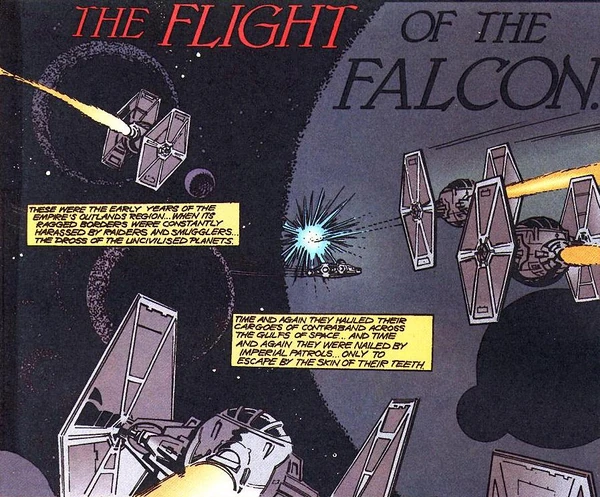 Обложка выпуска «The Flight of the Falcon», май 1982.