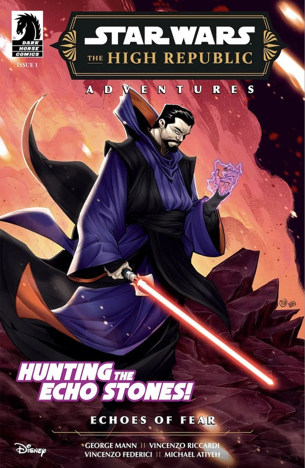 Обложка выпуска #1 The High Republic Adventures – Echoes of Fear 1, 4 сен 2024.