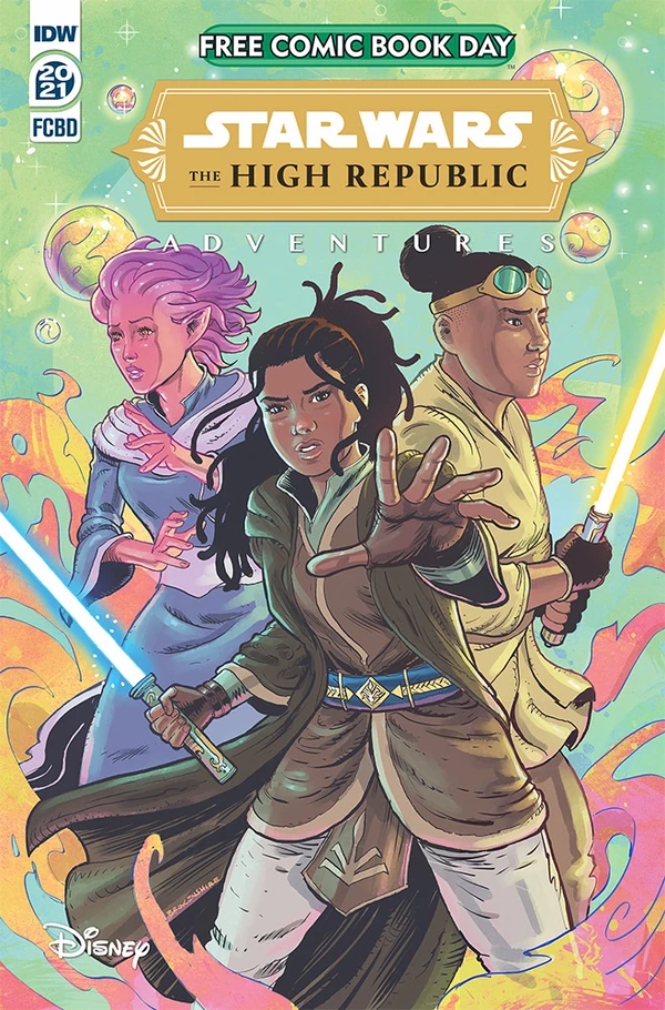 Обложка выпуска «The High Republic Adventures Free Comic Book Day 2021», 14 авг 2021.