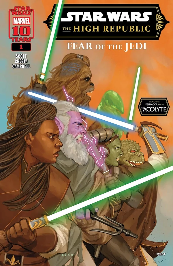 Обложка выпуска #1 The High Republic – Fear of the Jedi 1, 19 фев 2025.