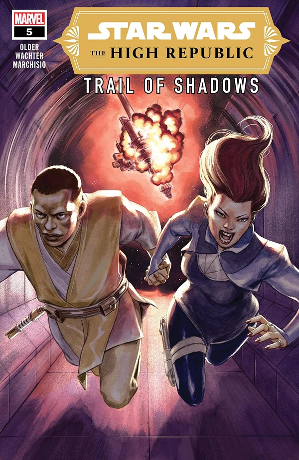 Обложка выпуска #5 The High Republic: Trail of Shadows 5, 9 фев 2022.