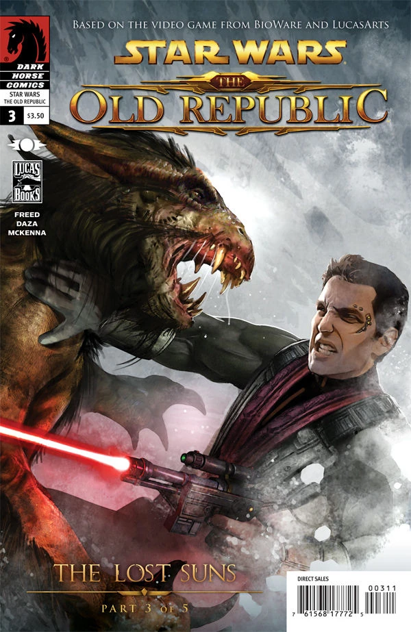 Обложка выпуска #3 The Old Republic — The Lost Suns 3, 10 авг 2011.