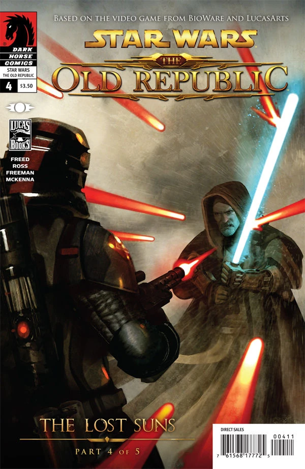 Обложка выпуска #4 The Old Republic — The Lost Suns 4, 14 сен 2011.