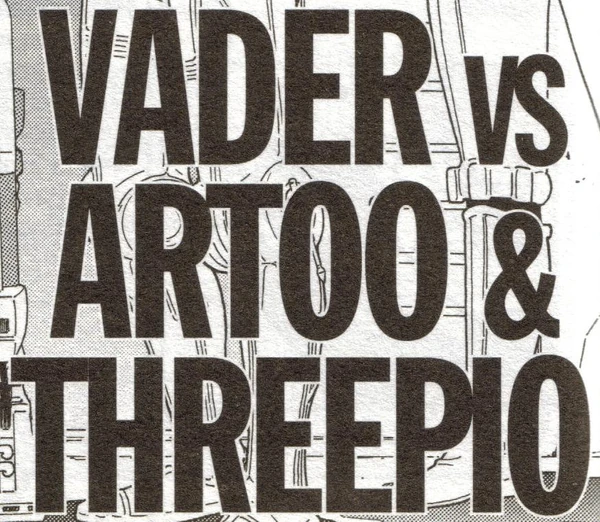Обложка выпуска «Vader vs. Artoo & Threepio», дек 2005.