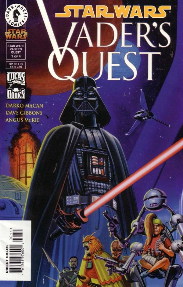 Обложка выпуска #1 Vader's Quest 1, 17 фев 1999.