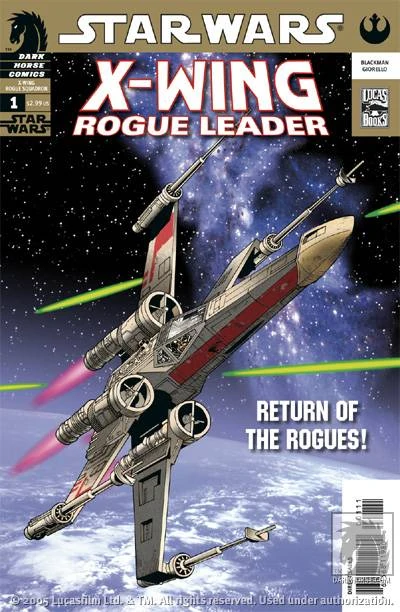 Обложка выпуска #1 X-Wing: Rogue Leader 1, 28 сен 2005.