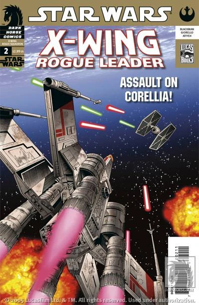 Обложка выпуска #2 X-Wing: Rogue Leader 2, 26 окт 2005.