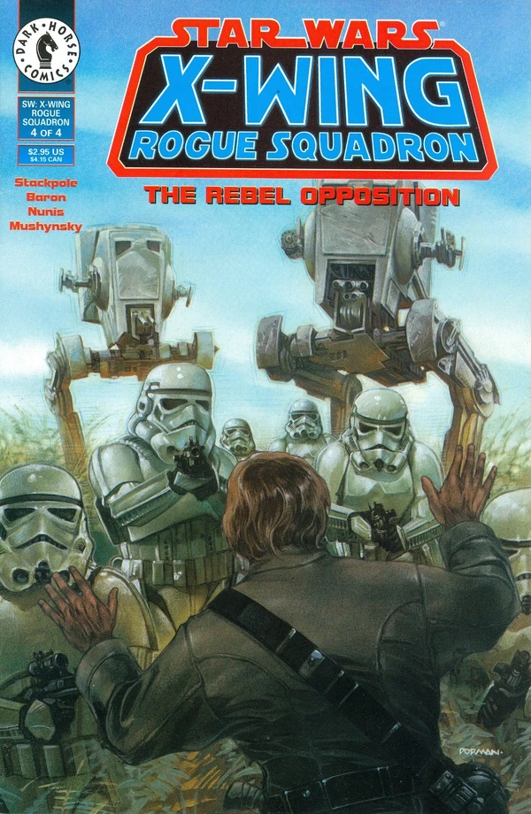 Обложка выпуска #4 X-Wing Rogue Squadron 4, 10 окт 1995.