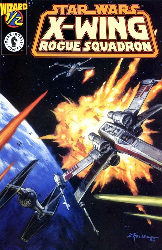 Обложка выпуска «X-Wing Rogue Squadron ½», фев 1997.