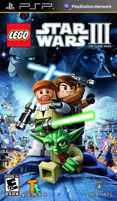 Обложка LEGO Star Wars III: The Clone Wars для PSP