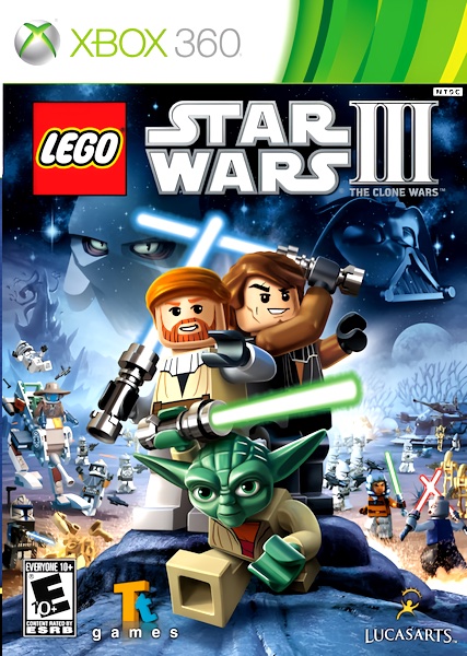 Обложка LEGO Star Wars III: The Clone Wars для Xbox 360