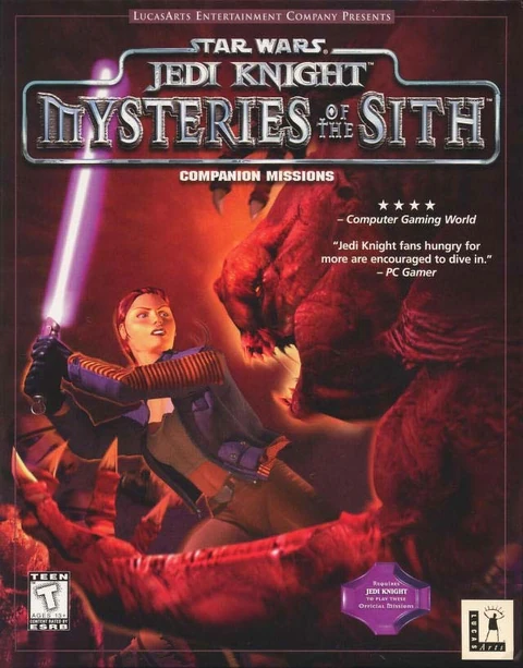 Обложка игры «Jedi Knight: Mysteries of the Sith»