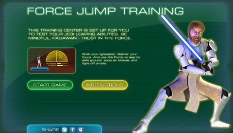 Обложка игры «The Clone Wars - Force Jump Training»