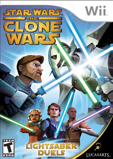 Обложка игры «The Clone Wars: Lightsaber Duels»