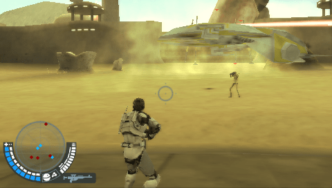 Скриншот игры Star Wars Battlefront: Elite Squadron (PSP, 2009), кадр 2
