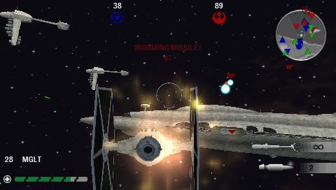 Скриншот игры Star Wars Battlefront: Renegade Squadron (PSP, 2007), кадр 1