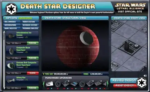 Скриншот игры Death Star Designer (2006), кадр 1