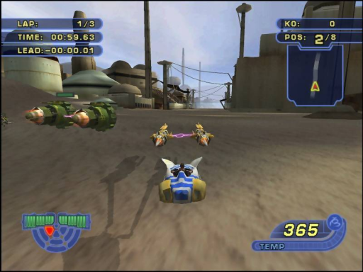 Скриншот игры Star Wars: Racer Revenge (PlayStation 2, 2002), кадр 1