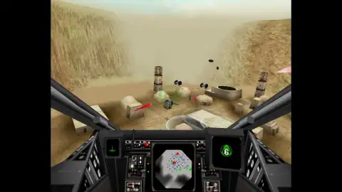 Скриншот игры Star Wars: Rogue Squadron (video game) (PC, 1998), кадр 2