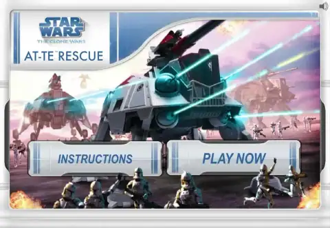 Скриншот игры Star Wars: The Clone Wars: AT-TE Rescue (2010), кадр 1