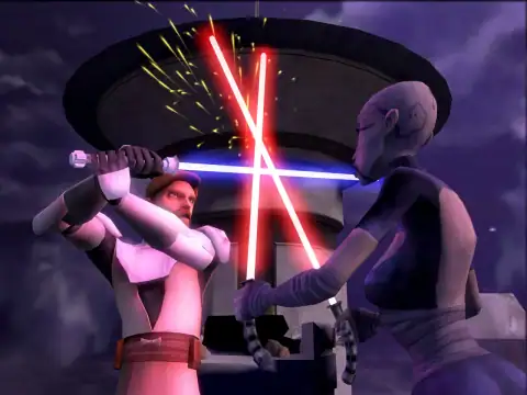 Скриншот игры Star Wars: The Clone Wars: Lightsaber Duels (2008), кадр 3