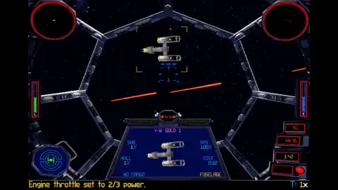Скриншот игры Star Wars: TIE Fighter (video game) (PC, 1994), кадр 5