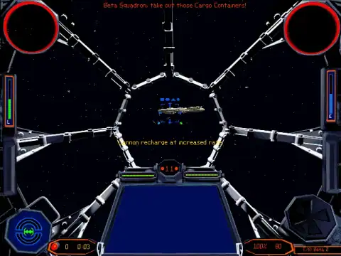 Скриншот игры Star Wars: X-Wing vs. TIE Fighter (PC, 1997), кадр 5