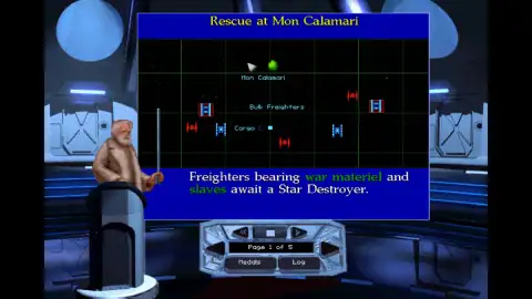 Скриншот игры Star Wars: X-Wing (video game) (PC, 1993), кадр 3