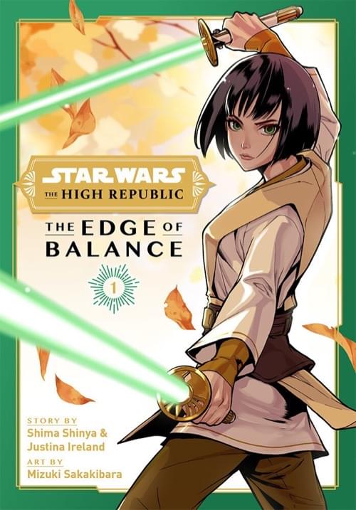 Обложка: The Edge of Balance, Vol. 1, Сима Синъя и Джастина Айрлэнд (текст), Мидзуки Сакакибара (рисунок)