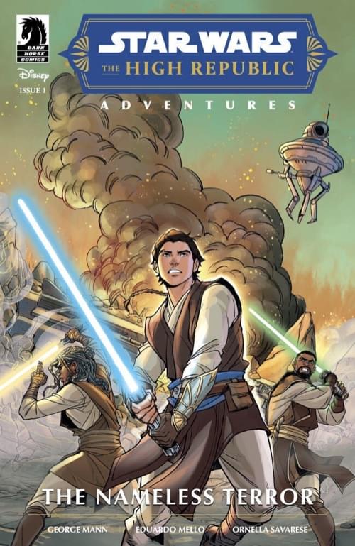 Обложка: The High Republic Adventures — The Nameless Terror, Джордж Манн (текст), Эдуардо Мелло и Орнелла Саварезе (рисунок)