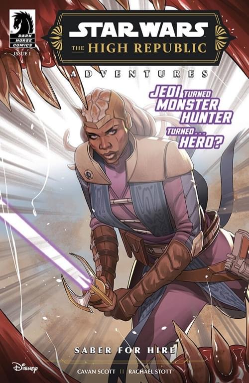 Обложка: The High Republic Adventures — Saber for Hire, Каван Скотт (текст), Рэйчел Стотт (рисунок)